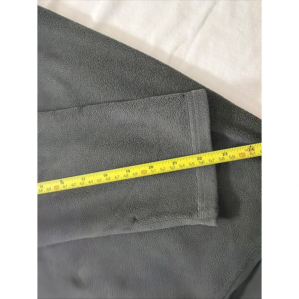 The North Face Men's Quarter Zip Smokey Grey XL Warm Fleece Cap Rock Texture Gym
